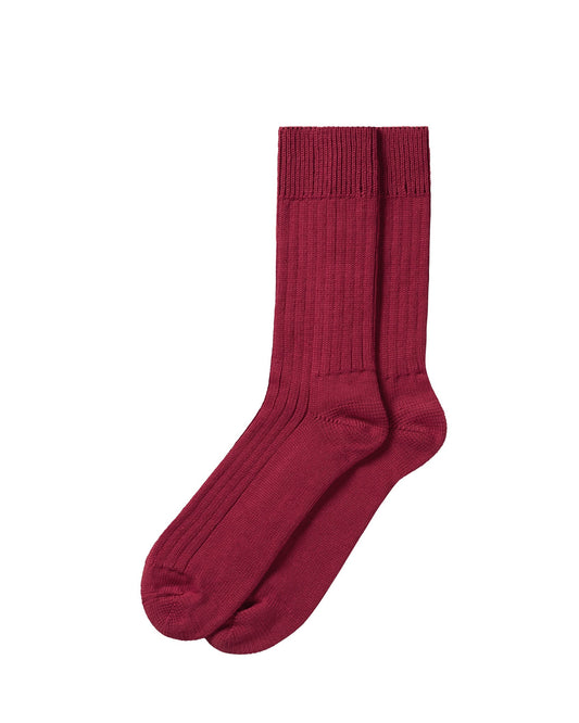 Perfect Traders Wool Socks Burgundy
